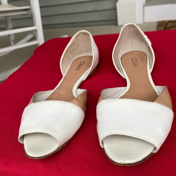Chloe flats open toe Sz 7 - Picture 2 of 7